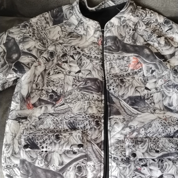 Graphic Animal Print Jacket